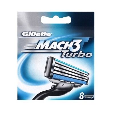 Gillette Mach 3 Turbo, 8 Wymiennych Wkładów Gillette Mach 3 Turbo, 8 Wymiennych Wkładów
