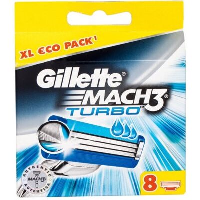 Gillette Mach3 Turbo 8szt Gillette Mach3 Turbo 8szt