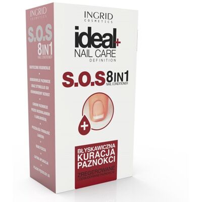 Ingrid, Ideal Nail Care, błyskawiczna kuracja do paznokci S.O.S 8in1, 7 ml Ingrid, Ideal Nail Care, błyskawiczna kuracja do paznokci S.O.S 8in1, 7 ml