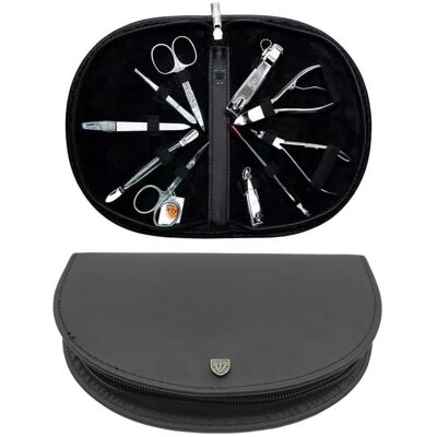 Kellermann L 52231 zestaw do paznokci - etui czarny mat - półokrągłe Kellermann L 52231 zestaw do paznokci - etui czarny mat - półokrągłe