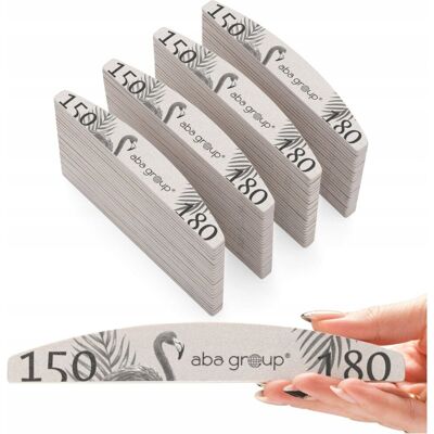 Pilnik do Paznokci 150/180 Łódka Półksiężyc Standard Aba Group 100 szt Pilnik do Paznokci 150/180 Łódka Półksiężyc Standard Aba Group 100 szt