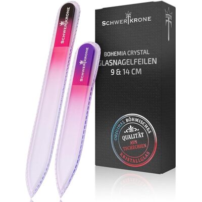 Pilnik do Paznokci Kryształowy Dwustronny Czeski Zestaw 14cm 9cm Manicure Pilnik do Paznokci Kryształowy Dwustronny Czeski Zestaw 14cm 9cm Manicure