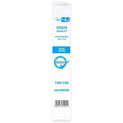 Pilniki Jednorazowe Nail4U 100/180 250 szt Pilniki Jednorazowe Nail4U 100/180 250 szt