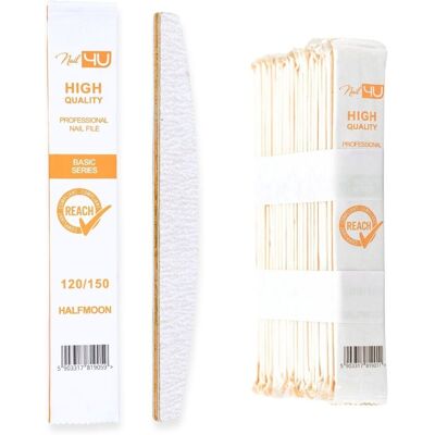 Pilniki Jednorazowe Nail4U 120/150 100 szt Pilniki Jednorazowe Nail4U 120/150 100 szt