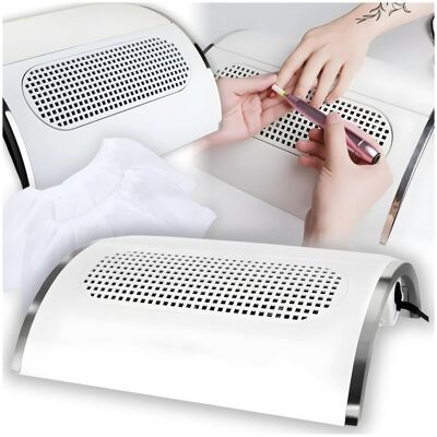 Pochłaniacz pyłu do paznokci 3 wiatraki + worki manicure pedicure 40 W Pochłaniacz pyłu do paznokci 3 wiatraki + worki manicure pedicure 40 W