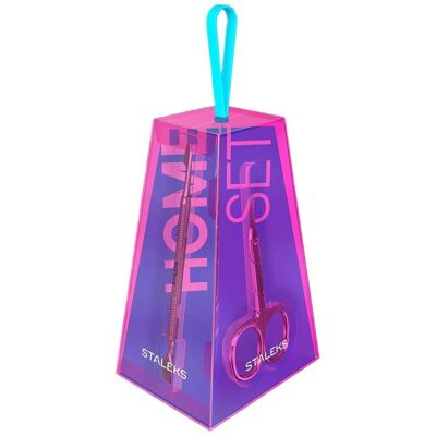 Staleks Home Pro Women zestaw cążki + nożyczki + kopytko + pęseta do brwi Staleks Home Pro Women zestaw cążki + nożyczki + kopytko + pęseta do brwi