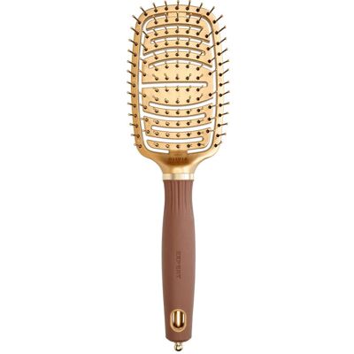 Szczotka Olivia Garden Expert Care Flex Antystatyczna Do Rozczesywania Włosów I Masażu Skóry Głowy Złoto Brązowa Szczotka Olivia Garden Expert Care Flex Antystatyczna Do Rozczesywania Włosów I Masażu Skóry Głowy Złoto Brązowa