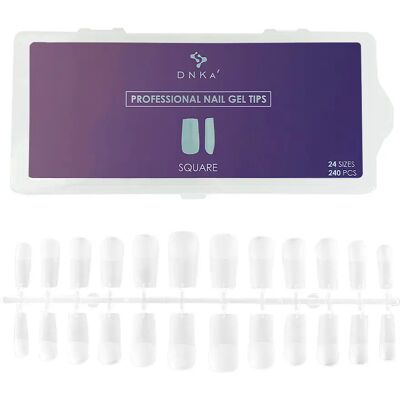 Tipsy Kwadrat DNKa Professional Nail Gel Tips Square (240 szt.op.) Tipsy Kwadrat DNKa Professional Nail Gel Tips Square (240 szt.op.)