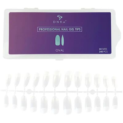 Tipsy Oval DNKa Professional Nail Gel Tips Oval (240 szt.op.) Tipsy Oval DNKa Professional Nail Gel Tips Oval (240 szt.op.)