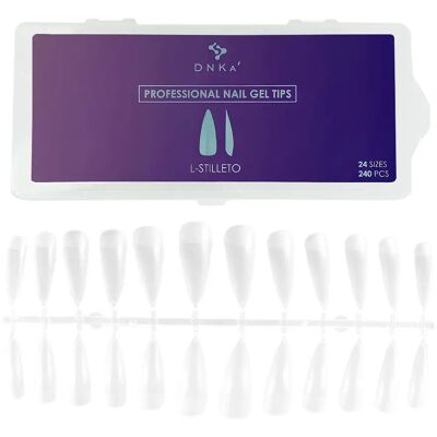 Tipsy Sztylet DNKa Professional Nail Gel Tips L-Stilleto (240 szt.op.) Tipsy Sztylet DNKa Professional Nail Gel Tips L-Stilleto (240 szt.op.)