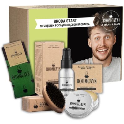 Zestaw do brody i skóry z zarostem Roomcays - Niezbędnik BRODA START! Zestaw do brody i skóry z zarostem Roomcays - Niezbędnik BRODA START!