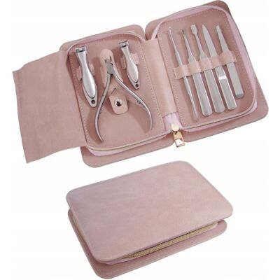 ZESTAW DO MANICURE PEDICURE OBCINANIA PAZNOKCI + ETUI 08B ZESTAW DO MANICURE PEDICURE OBCINANIA PAZNOKCI + ETUI 08B