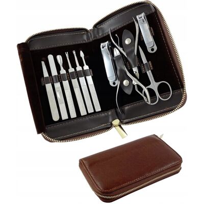 ZESTAW DO PAZNOKCI MANICURE I PEDICURE ETUI 11BR ZESTAW DO PAZNOKCI MANICURE I PEDICURE ETUI 11BR