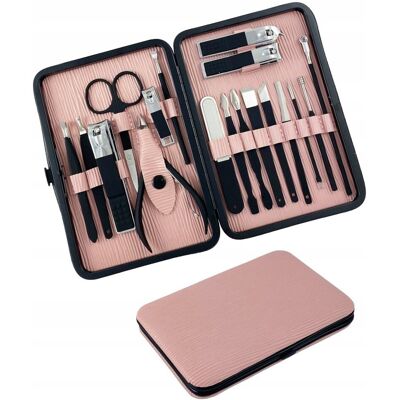 ZESTAW DO PAZNOKCI MANICURE I PEDICURE ETUI 18PB ZESTAW DO PAZNOKCI MANICURE I PEDICURE ETUI 18PB