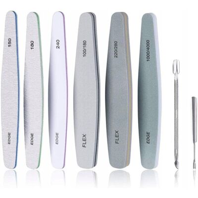 ZESTAW PILNIKÓW DO PAZNOKCI 8 SZT MANICURE PEDICURE BUFFER ZESTAW PILNIKÓW DO PAZNOKCI 8 SZT MANICURE PEDICURE BUFFER