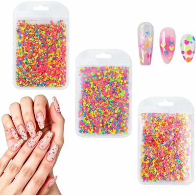 Cekiny Do Nail Art 6 G Serce Motyl Kółka Zestaw Z Pęsetą Cekiny Do Nail Art 6 G Serce Motyl Kółka Zestaw Z Pęsetą