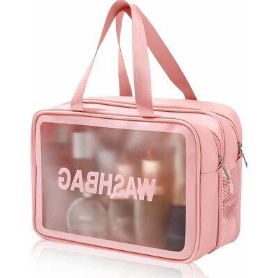 Kosmetyczka 28x12x15cm Uniwersalna Przezroczysta Wodoszczelna Torba Kosmetyczka 28x12x15cm Uniwersalna Przezroczysta Wodoszczelna Torba