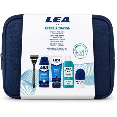 Lea Sport & Travel Męski Zestaw Do Golenia 5 Kosmetyków Kosmetyczka Lea Sport & Travel Męski Zestaw Do Golenia 5 Kosmetyków Kosmetyczka