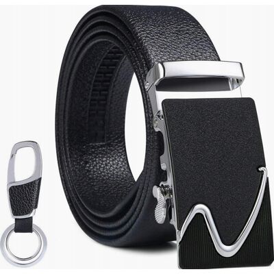 Pasek Męski Skórzany 35cm X 125cm Automatyczna Klamra Stylowy Zestaw Pasek Męski Skórzany 35cm X 125cm Automatyczna Klamra Stylowy Zestaw