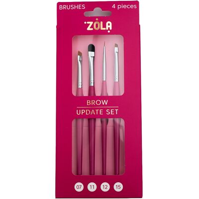 Zola Zestaw Pędzli Do Brwi – Update Set (4 Szt.) Zola Zestaw Pędzli Do Brwi – Update Set (4 Szt.)