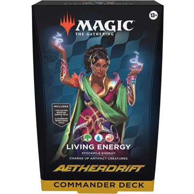 Wizards of the Coast Aetherdrift Living Energy Commander Deck, Magic The Gathering Wizards of the Coast Aetherdrift Living Energy Commander Deck, Magic The Gathering
