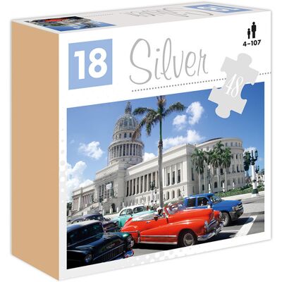 ALEXANDER GRY, silver puzzle 48 el. samochody ALEXANDER GRY, silver puzzle 48 el. samochody