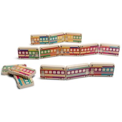BS Toys Drewniany Domino Pociąg - Edukacyjna i Kreatywna Zabawa BS Toys Drewniany Domino Pociąg - Edukacyjna i Kreatywna Zabawa