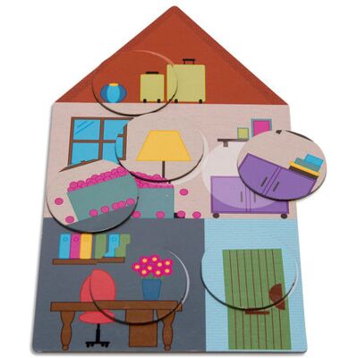 Lotto Wymarzony dom, gra logiczna, BS Toys Lotto Wymarzony dom, gra logiczna, BS Toys