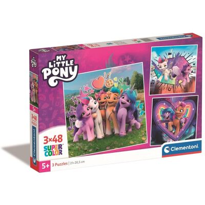 Clementoni, Puzzle, Super Kolor, My Little Pony, 3x48 El. Clementoni, Puzzle, Super Kolor, My Little Pony, 3x48 El.
