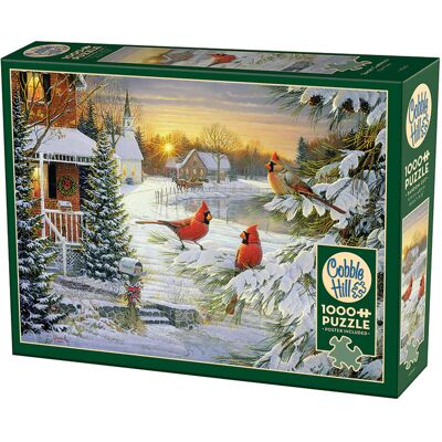 Cobble Hill, Puzzle, Kardynały Szkarłatne, 1000 El. Cobble Hill, Puzzle, Kardynały Szkarłatne, 1000 El.