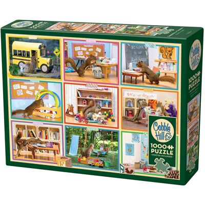 Cobble Hill, Puzzle, Wiewiórki W Szkole, 1000 El. Cobble Hill, Puzzle, Wiewiórki W Szkole, 1000 El.
