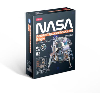 Puzzle CubicFun Moduł Księżycowy Apollo 11 - 93 Elementy Puzzle CubicFun Moduł Księżycowy Apollo 11 - 93 Elementy