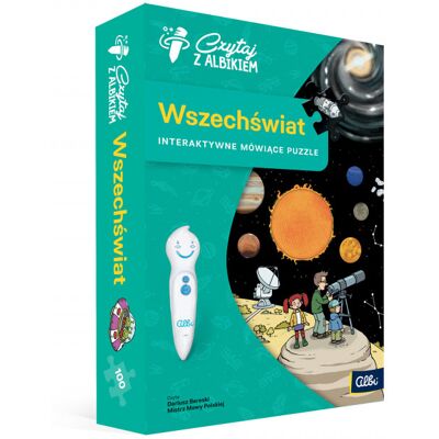 Czytaj z Albikiem, Wszechświat, interaktywne mówiące puzzle, 100 el. Czytaj z Albikiem, Wszechświat, interaktywne mówiące puzzle, 100 el.