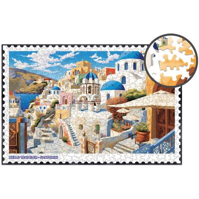Alexander Drewniane Puzzle Milliwood - Hello Traveler – Santorini 51x34 - 500 El. Alexander Drewniane Puzzle Milliwood - Hello Traveler – Santorini 51x34 - 500 El.