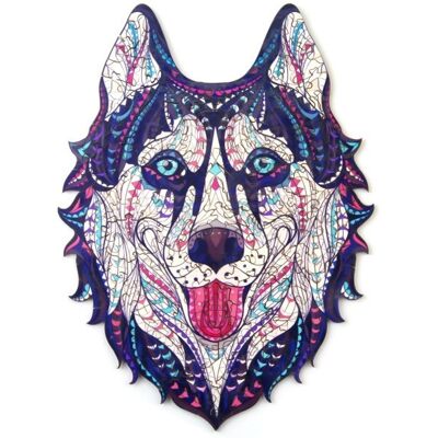 Moments Drewniane Puzzle Wesoły Husky S Moments Drewniane Puzzle Wesoły Husky S