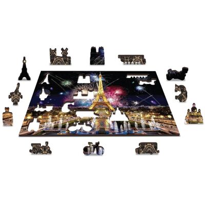 Wooden.City Drewniane Puzzle Z Figurkami – Paryż Nocą Rozm. L, 505 Elementów Wooden.City Drewniane Puzzle Z Figurkami – Paryż Nocą Rozm. L, 505 Elementów