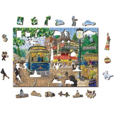 Wooden.City Drewniane Puzzle Z Figurkami – Wiktoriańska Ulica Rozm. Xl, 1010 Elementów Wooden.City Drewniane Puzzle Z Figurkami – Wiktoriańska Ulica Rozm. Xl, 1010 Elementów