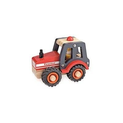 Egmont Toys Drewniany traktor - 13x7x10 cm dla 2+ latków Egmont Toys Drewniany traktor - 13x7x10 cm dla 2+ latków