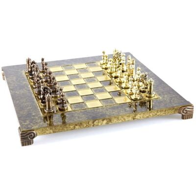 Ekskluzywne Szachy Metalowe Bizancjum, Szachownica 20x20cm, Manopoulos Ekskluzywne Szachy Metalowe Bizancjum, Szachownica 20x20cm, Manopoulos