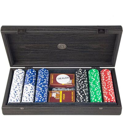 Manopoulos Ekskluzywny Zestaw Pokerowy W Matowej Czarnej Skrzynce Manopoulos Ekskluzywny Zestaw Pokerowy W Matowej Czarnej Skrzynce