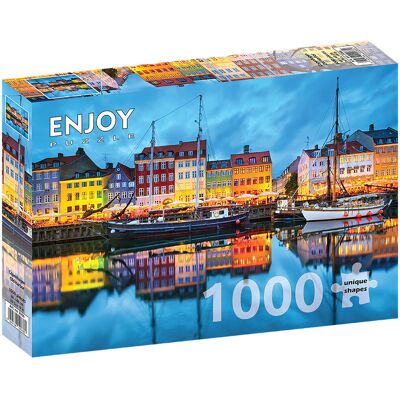 Puzzle Enjoy 1000 Elementów - Stare Portowe Miasto Kopenhaga Puzzle Enjoy 1000 Elementów - Stare Portowe Miasto Kopenhaga