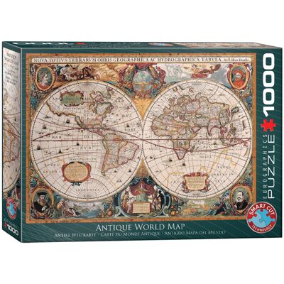 Puzzle z mapą świata z 1000 elementami Puzzle z mapą świata z 1000 elementami