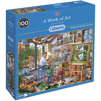 Gibsons Gibsons Dzieło Sztuki Puzzle 1000 Elementów Gibsons Gibsons Dzieło Sztuki Puzzle 1000 Elementów