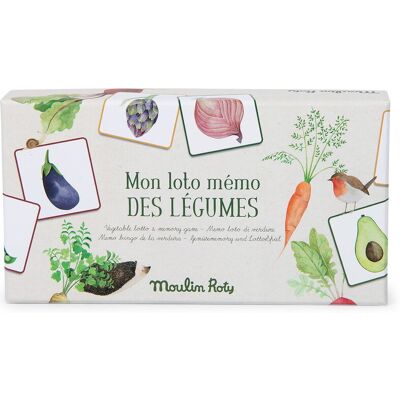 Gra Memo I Lotto Z Warzywami 712417, Gra Planszowa, Moulin Roty Gra Memo I Lotto Z Warzywami 712417, Gra Planszowa, Moulin Roty