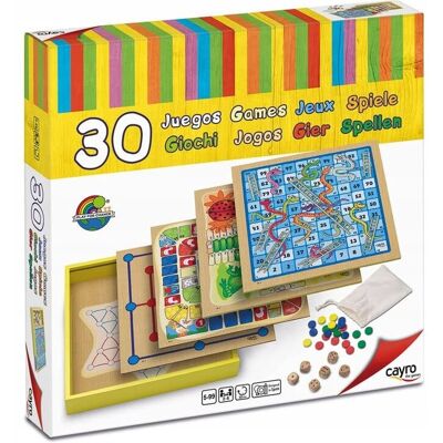 Gra Planszowa 30 Gier Drewnianych Cayro Gra Planszowa 30 Gier Drewnianych Cayro