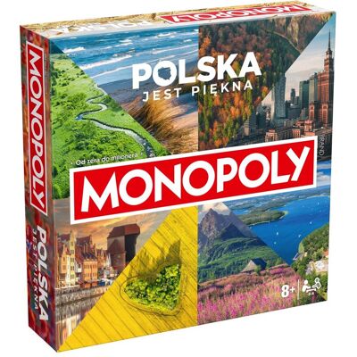 Gra planszowa Monopoly Polska jest piękna edycja kwadratowa Hasbro Gra planszowa Monopoly Polska jest piękna edycja kwadratowa Hasbro