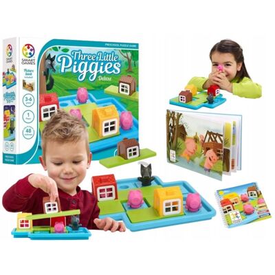 Smart Games Gra Planszowa Three Little Piggies Zestaw Edukacyjny Trzy Małe Świnki, Smartgames Smart Games Gra Planszowa Three Little Piggies Zestaw Edukacyjny Trzy Małe Świnki, Smartgames