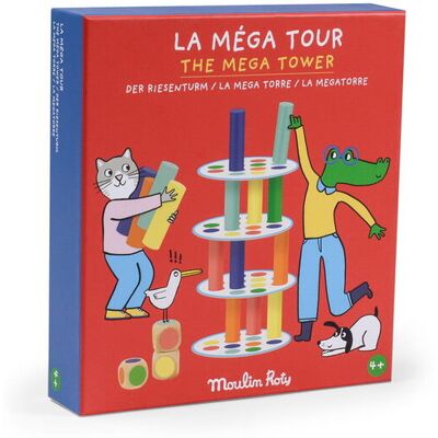 Mega Wieża Les Loufoques od Moulin Roty - Gra konstrukcyjna Mega Wieża Les Loufoques od Moulin Roty - Gra konstrukcyjna