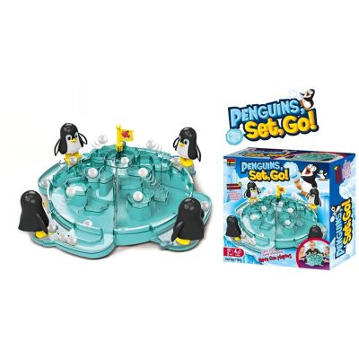 Lean Toys Gra Zręcznościowa, Planszowa Pingwinkowe Piłkarzyki, Lean Toys Gra Zręcznościowa, Planszowa Pingwinkowe Piłkarzyki,