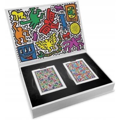 Karty do gry Bicycle: Artist Series - Keith Haring Komplet kolekcjonerski Karty do gry Bicycle: Artist Series - Keith Haring Komplet kolekcjonerski